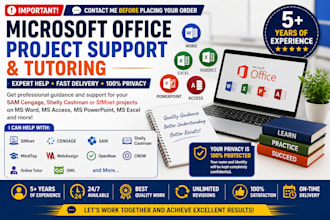 do your urgent, sam cengage, capstone, simnet projects in ms access, word, ppt,