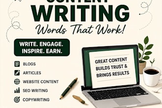 write articles engaging stories and scripts