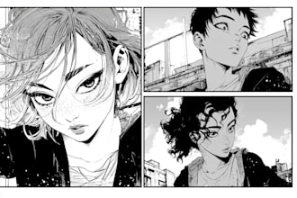 create dynamic anime and manga illustrations