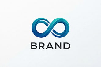 design a modern loop logo for your brand