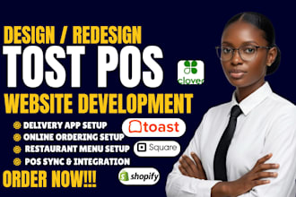 design restaurant website, toast website and online ordering system