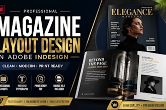 design magazines and editorial layouts in adobe indesign