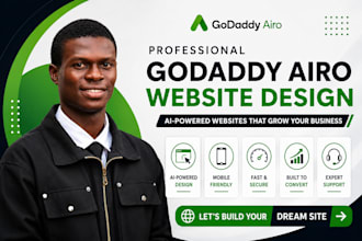 build godaddy website design godaddy website redesign godaddy airo