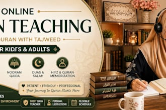 teach quran online with tajweed and proper pronunciation