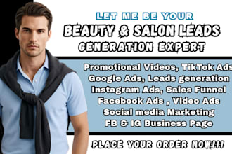 beauty leads salon leads spa leads facebook ads skincare leads google video