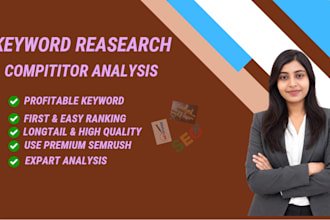 do the best professional keyword research and compititor analysis for seo growth