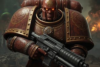 made a warhammer 40k character from your imagination