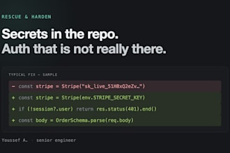 fix and harden your ai generated app to make it production ready