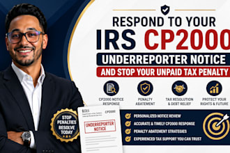 respond to your irs cp2000 underreporter notice and stop your unpaid tax penalty