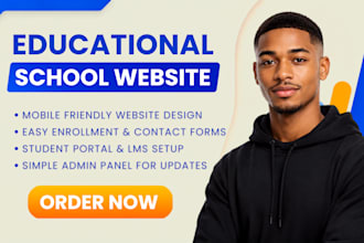 design online educational website school lms website coaching academy website