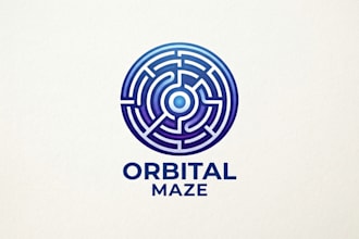 design a creative maze logo for your brand