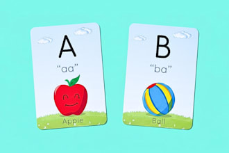 create any flash card game design board gamewith digital illustration