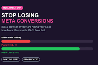 set up or fix your meta pixel and conversions API capi