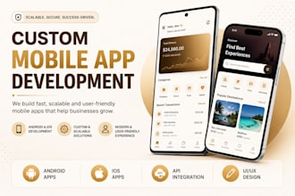 develop a custom mobile app for android and ios