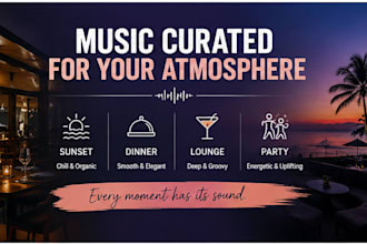 create a custom playlist for your restaurant bar or beach club