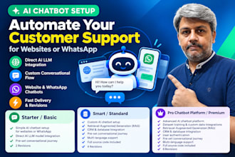 set up an affordable ai chatbot for your business website or whatsapp
