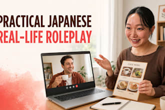coach your practical japanese speaking through real life roleplay