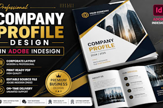 design company profiles in adobe indesign