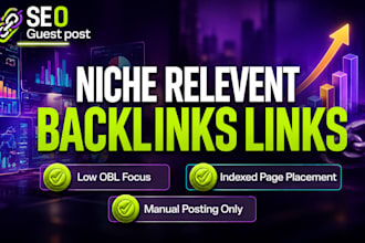 create niche relavent links on relavent da DR 30 threads