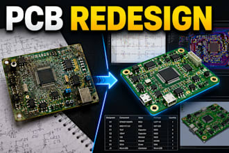 reverse engineer pcb boards redesign circuits and deliver fabrication files