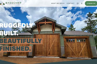 design squarespace construction website contractor builder renovation website