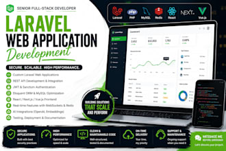 be your expert PHP laravel developer, react , nextjs for web app