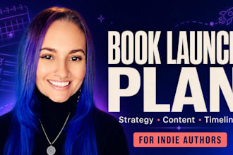 create a custom book launch marketing plan