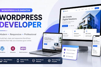 build a responsive wordpress website with elementor
