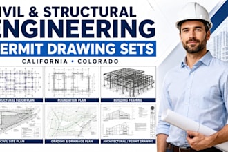 be your civil and structural engineer for california and colorado permit set