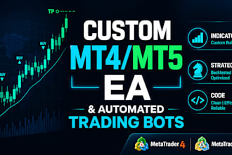 develop custom mt4 and mt5 eas, indicators, and trading bots