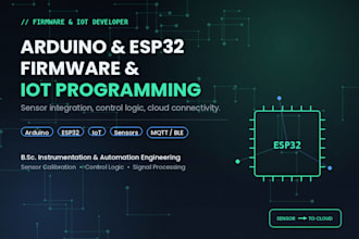 program arduino and esp32 firmware for your iot project