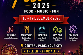 design modern event poster and digital invitation card