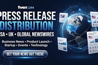 distribute your press release to top media site in USA, UK global newswires