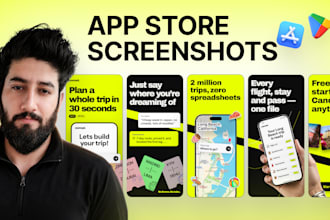 design app store and play store screenshots for your app