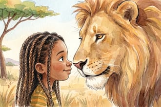 illustriere kinderbücher mit handgemalten aquarellillustrationen