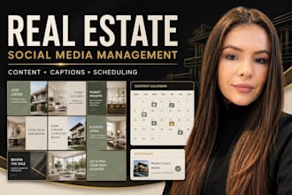 manage your real estate social media content and scheduling