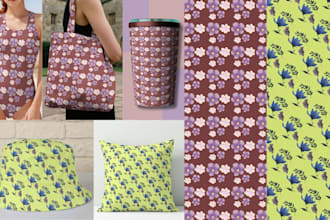 design  floral  seamless repeat patterns for textile prints