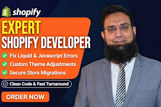 fix shopify errors, bugs, and migrate your store to shopify