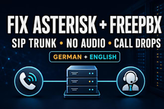 fix asterisk freepbx sip trunk and voip call issues
