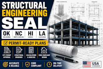 do structural engineer stamp seal for oklahoma, north carolina hawaii louisiana