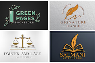 design a unique minimalist or author logo for your brand