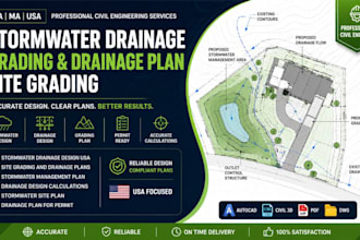 ca ma stormwater drainage design grading and drainage plan site grading