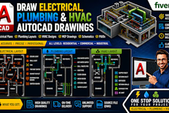 draw electrical and plumbing autocad drawings
