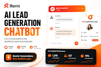 build an ai chatbot for lead generation, whatsapp, and customer automation