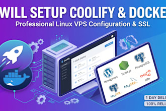 setup coolify, docker containers, and SSL on your  linux vps