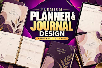 create premium planner and journal design