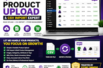 upload and manage woocommerce products with CSV bulk import