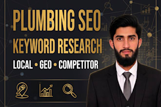 do plumbing SEO research with local and geo targeted keywords