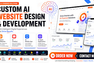 design, redesign build custom ai website, ai chatbot