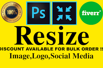 resize your images and photos to any size you need